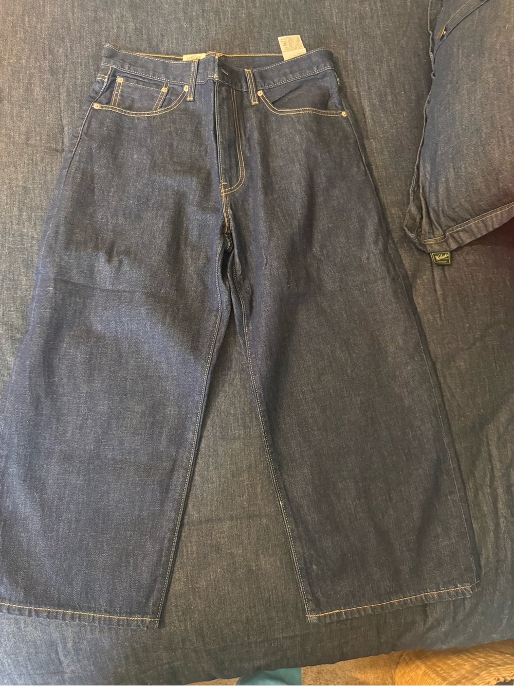 Levi's womensIndigo Relaxed Wide-Leg Jeans